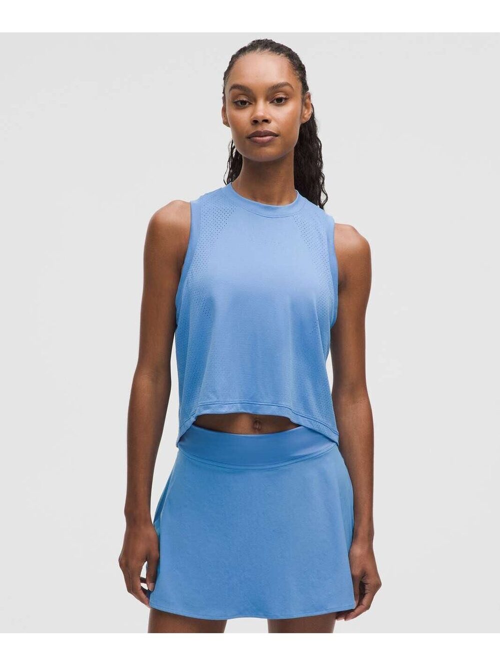 Lululemon Swiftly High-Low Cropped Tank Top Pool Party Size 2 NWT